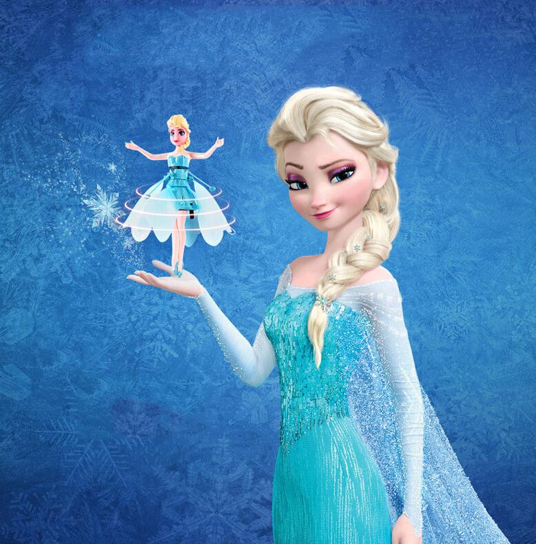 Frozen Princess Elsa Flying Fairy - Hand Sensor Controlled Flying Toy for Girls