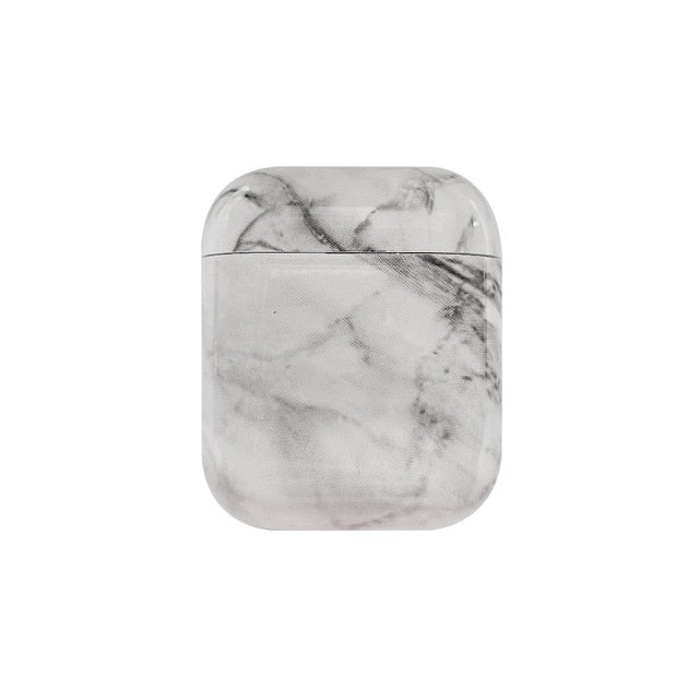 Earphone Case For Airpods 2 Case Luxury Marble Hard Case Protective Cover