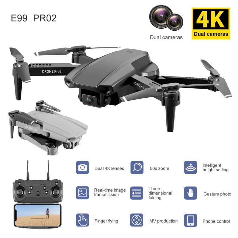 E99 PRO2 Folding Quad-Axis Drone - Long Range Aerial Photography Quadcopter