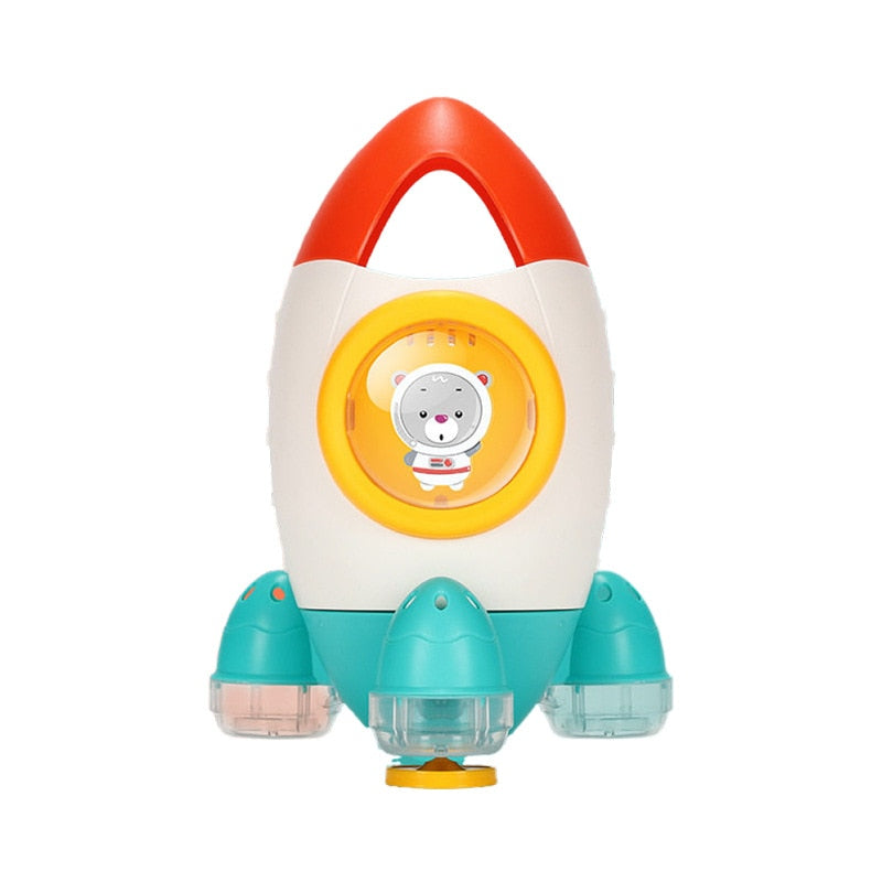 Baby Toys Spin Water Spray Rocket Bath Toys for Children Toddlers Shower Game Bathroom Sprinkler Baby Bath Toy for Kids Gifts
