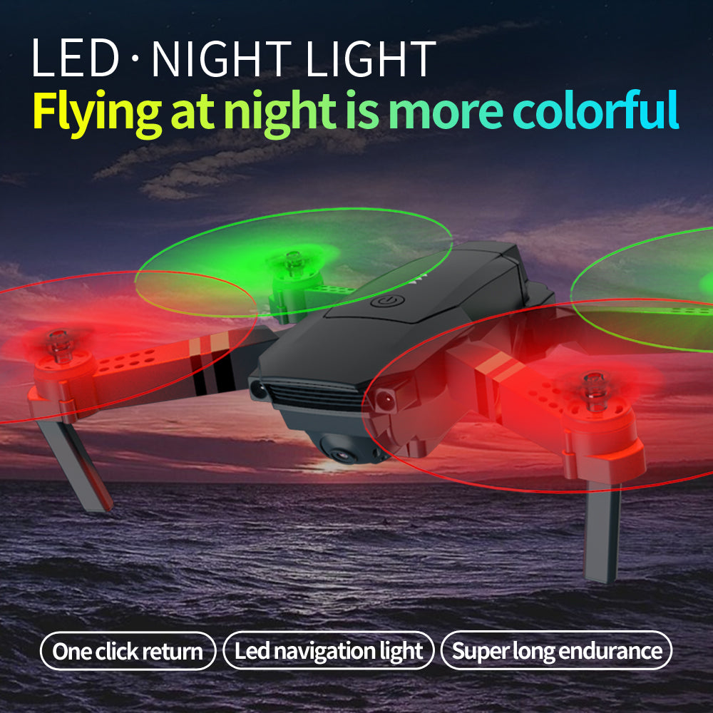 Lighting E58 Folding Drone with 4K HD Camera - WiFi Enabled Quadcopter for Aerial Photography