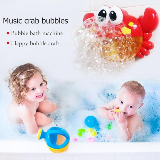 Crab Bubble Machine Bathroom Big Crab Automatic Bubble Maker Bath Toy Kid Baby Toy Newborn Gift water Bath toys