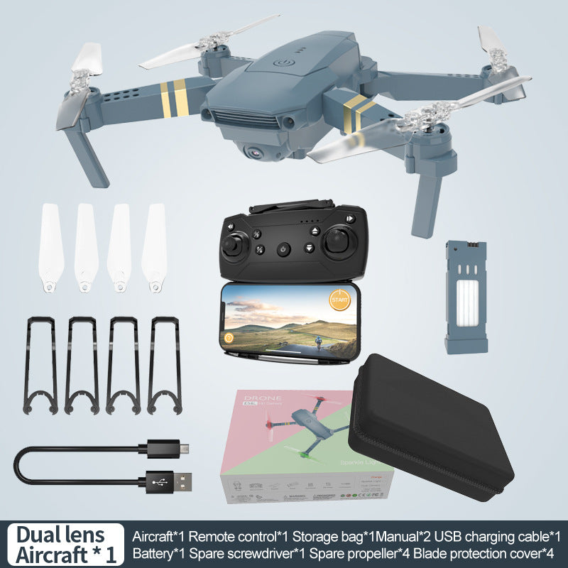 Lighting E58 Folding Drone with 4K HD Camera - WiFi Enabled Quadcopter for Aerial Photography