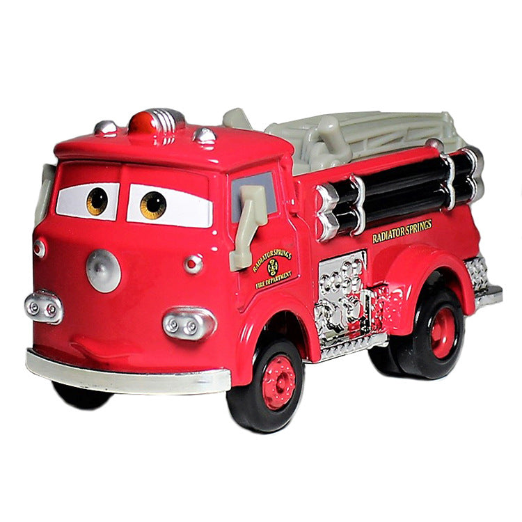 Cars 2 Little Red Fire Truck Alloy Children's Cartoon Simulation Toy Car Model