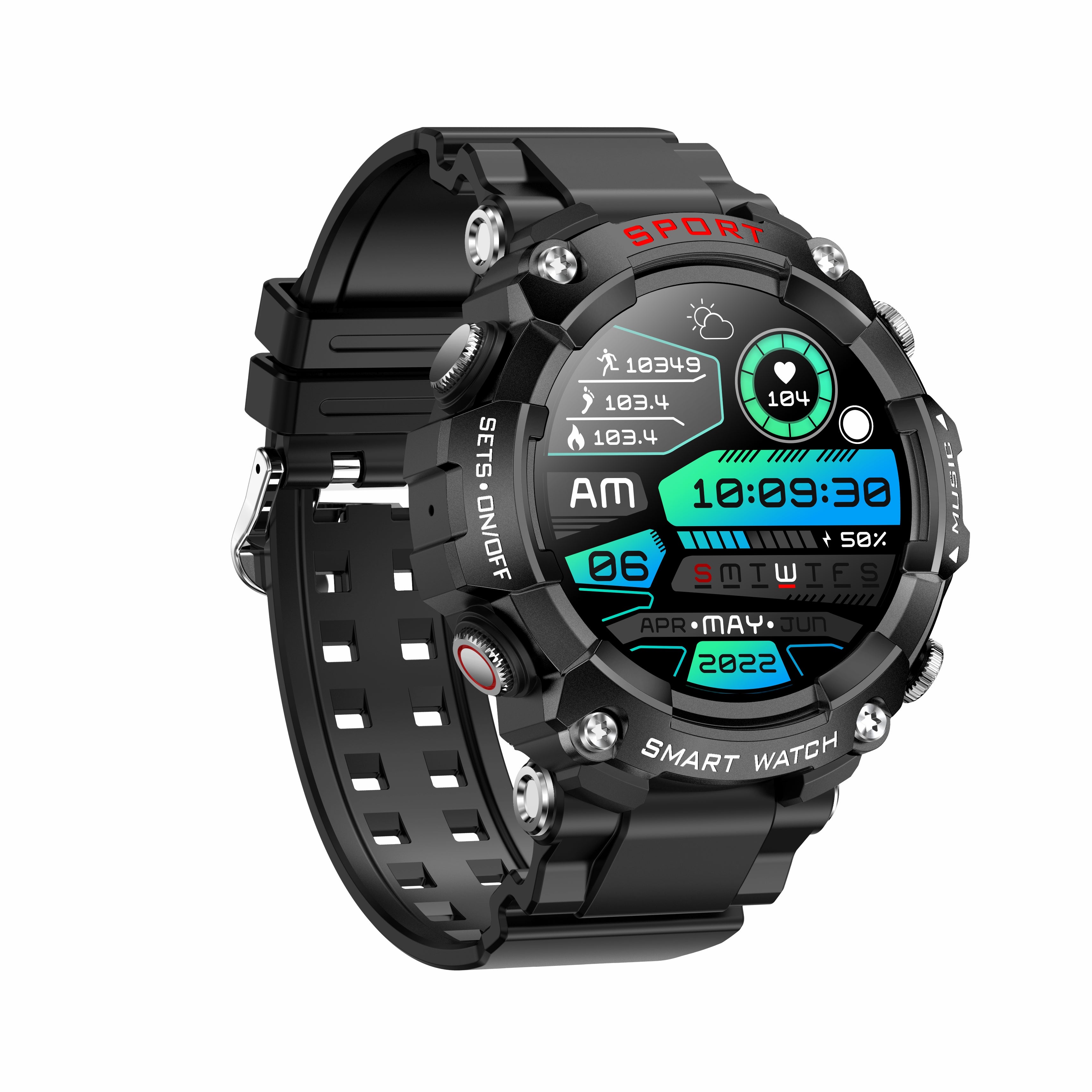 T96 Smart Watch TWS 2 in 1 Bluetooth HD Call Recording Local Playback Health Monitoring