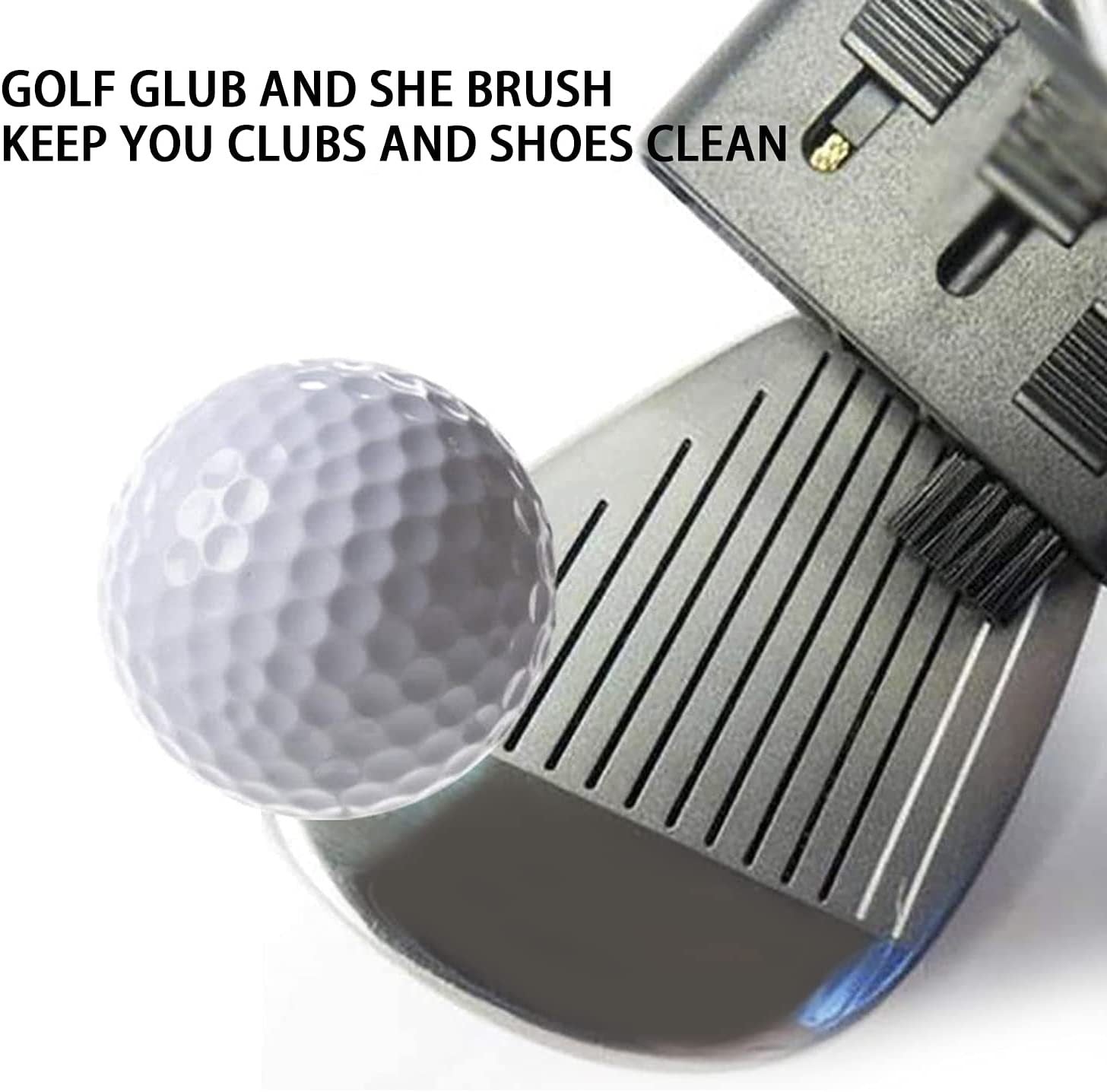 Golf Club Double Sided Brush Cleaning Bristle Brush Cleaning Tool